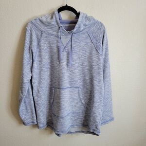 Calvin Klein Performance Periwinkle Blue Pullover Hoodie Ladies Size Large.
